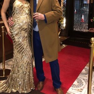 Sherri hill dress, style 51206, gold